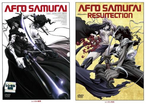 ＡＦＲＯ ＳＡＭＵＲＡＩ 劇場版とアフロサムライ レザレクションの（２枚セット）▽レンタル用