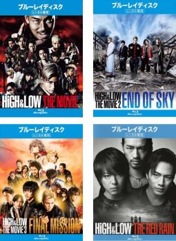 ＨｉＧＨ＆ＬＯＷ ＴＨＥ ＭＯＶＩＥ（４枚セット）１、２、３、ＴＨＥ ＲＥＤ ＲＡＩＮ ブルーレイディスク▽レンタル用